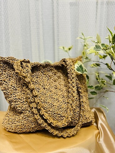 Zara Kağıt ip el yapımı çanta