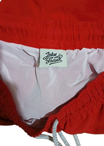 Kırmızı Mini Erkek Deniz Şortu - Görsel 3