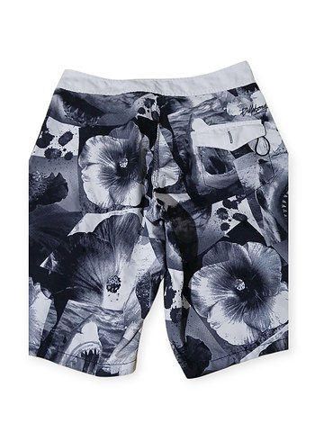 Gri Baskılı Fermuarlı Erkek Mayo - Görsel 2