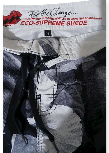 Gri Baskılı Fermuarlı Erkek Mayo - Görsel 3