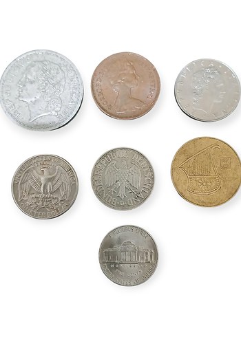 koleksiyon yabancı  madeni paralar - Görsel 2