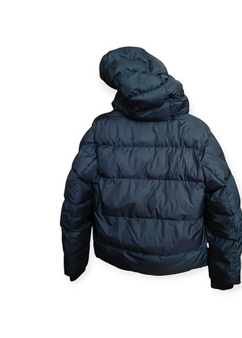 Koyu Mavi Fermuarlı Kısa Kış Montu - Görsel 2