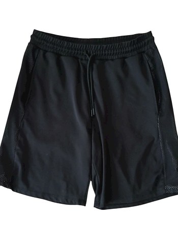 Siyah Rahat Kesim Mini Spor Şort