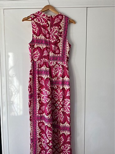 m Beden MANGO PEMBE DESENLİ TULUM