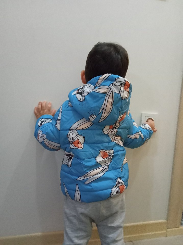 Kapüşonlu, Baskılı Erkek Çocuk Mont - Görsel 3