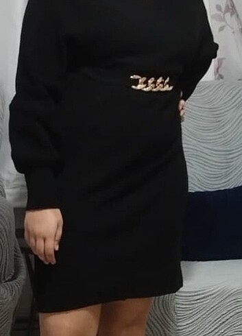 xxl Beden siyah Renk Tiriko elbise