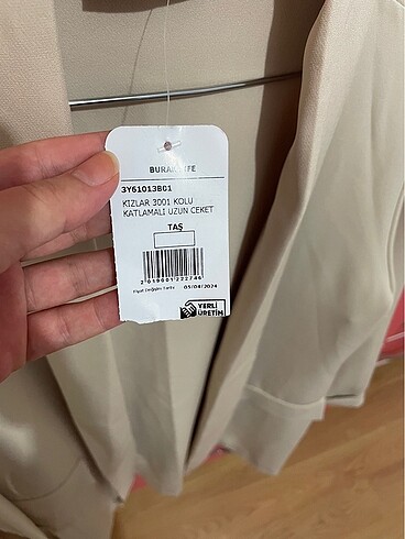 xl Beden ten rengi Renk blazer ceket