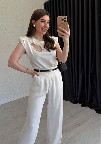 Beymen Club beyaz vatkalı tişört