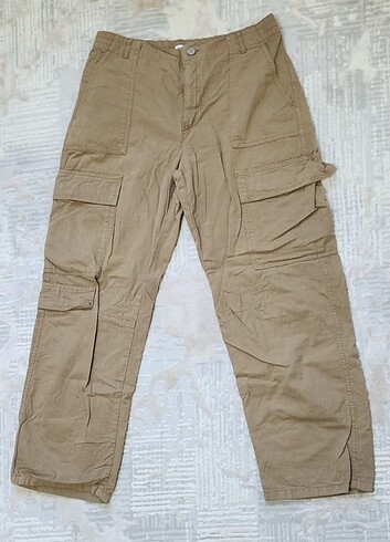 Pull and bear kahverengi kargo pantolon