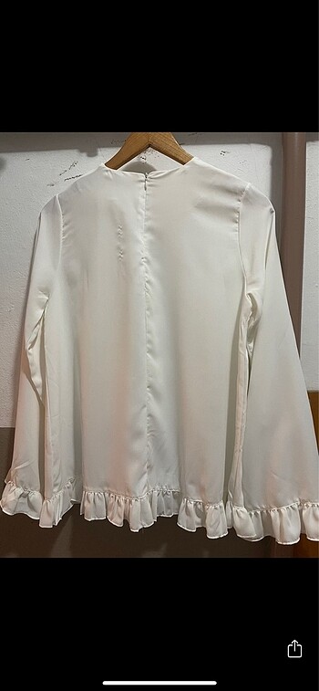 40 Beden beyaz Renk Sifon bluz