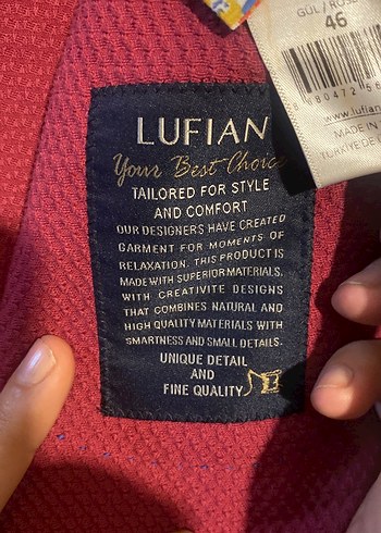 Bordo Düğmeli Erkek Ceket - Görsel 3