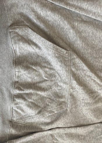 m Beden H&M Gri Kapüşonlu Kadın Sweatshirt