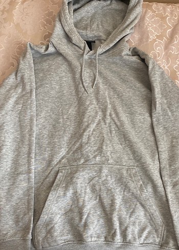 H&M Gri Kapüşonlu Kadın Sweatshirt