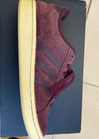 Adidas Orijinal Bordo Adidas Süet Bağcıklı Kadın Spor Ayakkabı