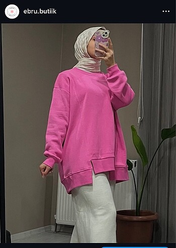 3 iplik pembe tunik