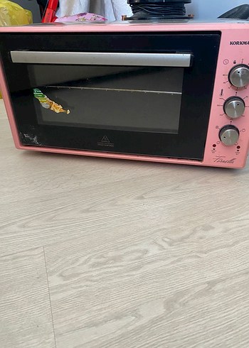 Pastel Pembe Korkmaz Mini Fırın