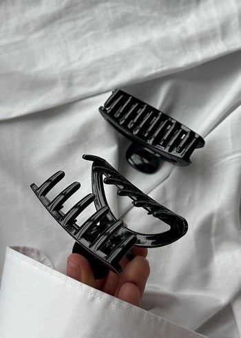 Siyah Kemerli Gotik Kadın Saç Tokası - Görsel 3