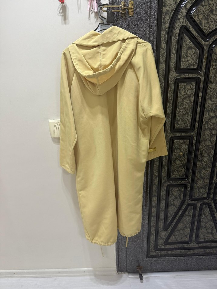 Sarı Uzun Fermuarlı Yağmurluk - Görsel 2