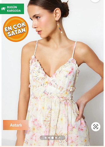 36 Beden Bohem Tarz Pastel Renk Uzun Elbise