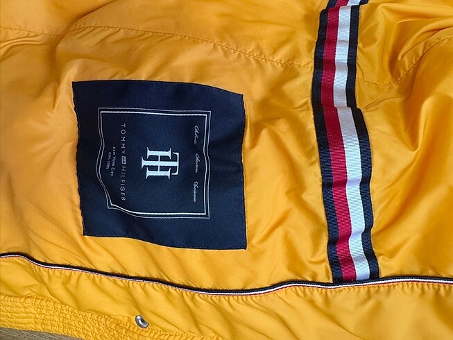 xl Beden sarı Renk orijinal tommy hilfiger mont