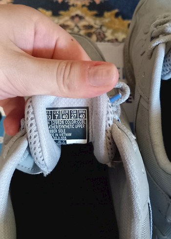 40 Beden gri Renk Gri Kadın Sneaker Wedge Topuklu Velcro