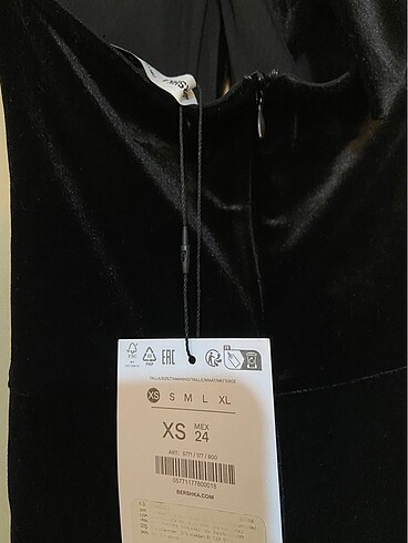 xs Beden bershka kadife elbise