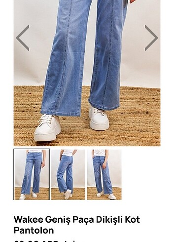 m Beden lacivert Renk WAKEE WİDE LEG SEAM