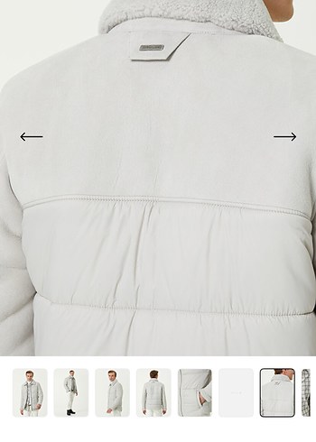 Beymen Club Beymen Club Açık Bej Yakalı Shearling Detaylı Mont
