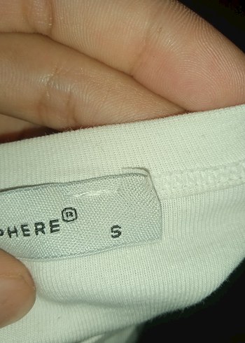 Beyaz vücudu tam saran crop 
s beden - Görsel 3