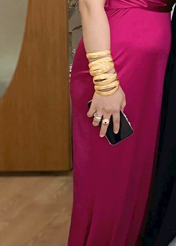 fuşya abiye - Görsel 5