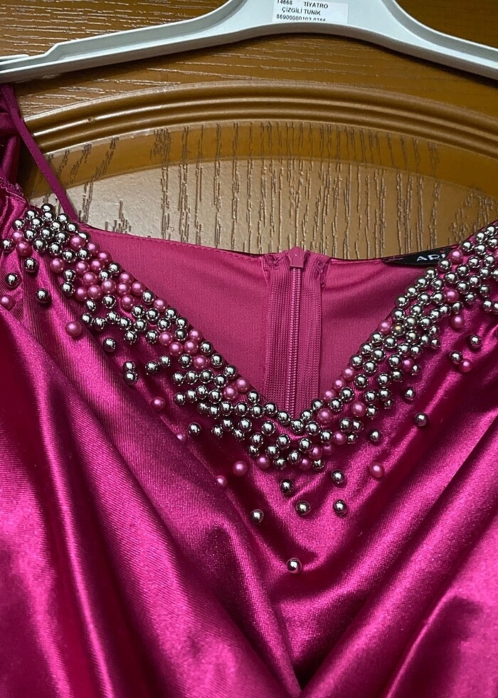 fuşya abiye - Görsel 2