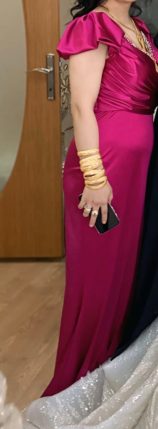 fuşya abiye - Görsel 5