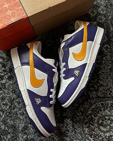 tek ebat Beden çeşitli Renk Nike SB Dunk Low La Lakers