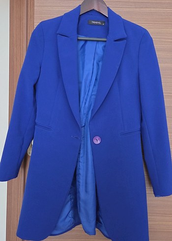 saks mavi ceket Blazer
