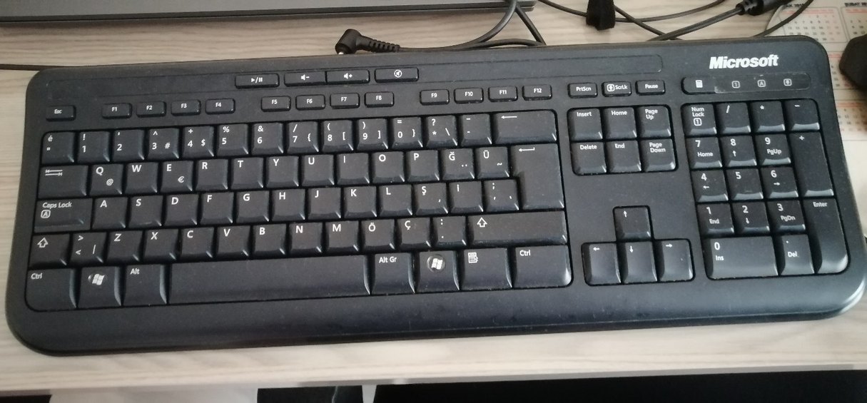 Siyah Kablolu Standart Klavye - Görsel 2