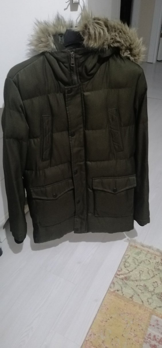 Düğmeli Siyah Erkek Street Wear Mont - Görsel 2