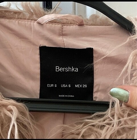 Bershka pembe kürk