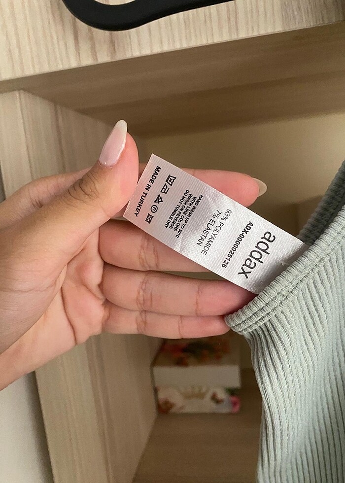 Kadın Halter Yaka Yeşil Crop - Görsel 5