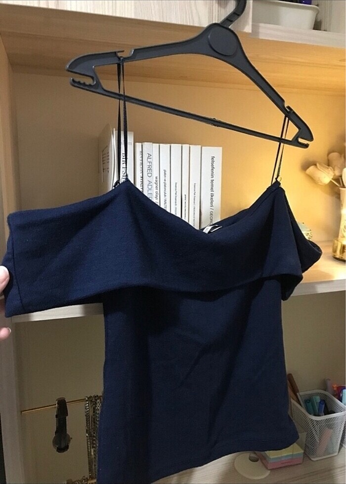 STRADİVARİUS OMZU AÇIK CROP - Görsel 2