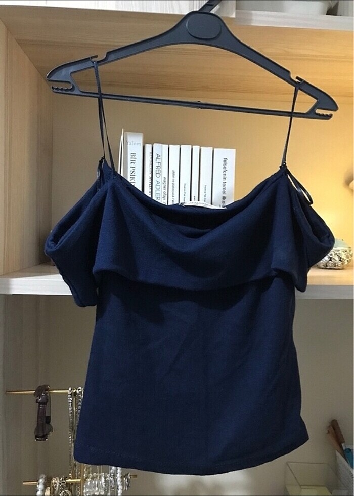 STRADİVARİUS OMZU AÇIK CROP - Görsel 3