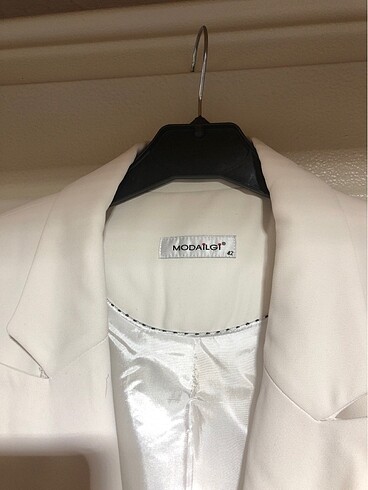42 Beden beyaz Renk Blazer Ceket