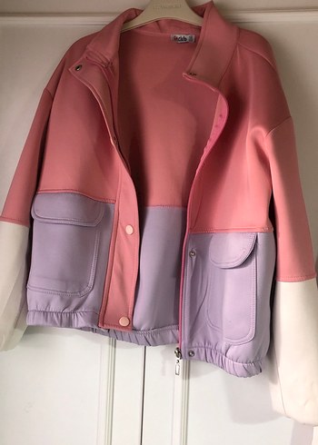 Düğmeli Pembe çocuk Eşofman Takımı - Görsel 3