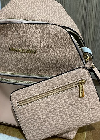 Pembe Baskılı Michael Kors Kadın Sırt Çantası - Görsel 2