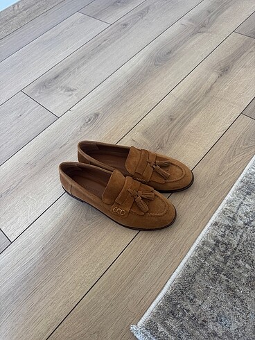 Süet loafer