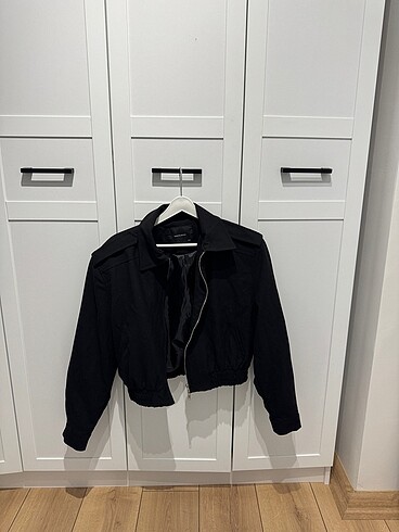 Siyah bomber ceket