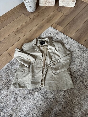Bej blazer ceket