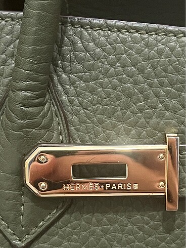 Beden haki Renk Hermes Navy Green Birkin 35