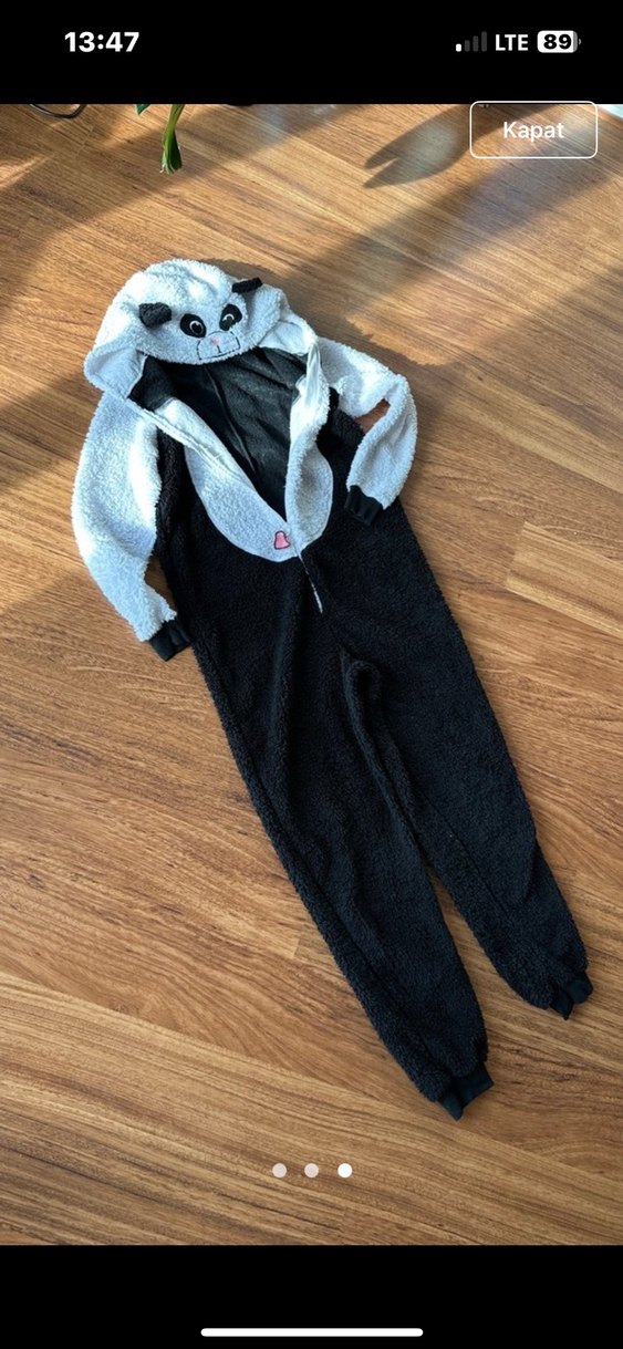 Kadın için Örme Panda Tulum - Görsel 2