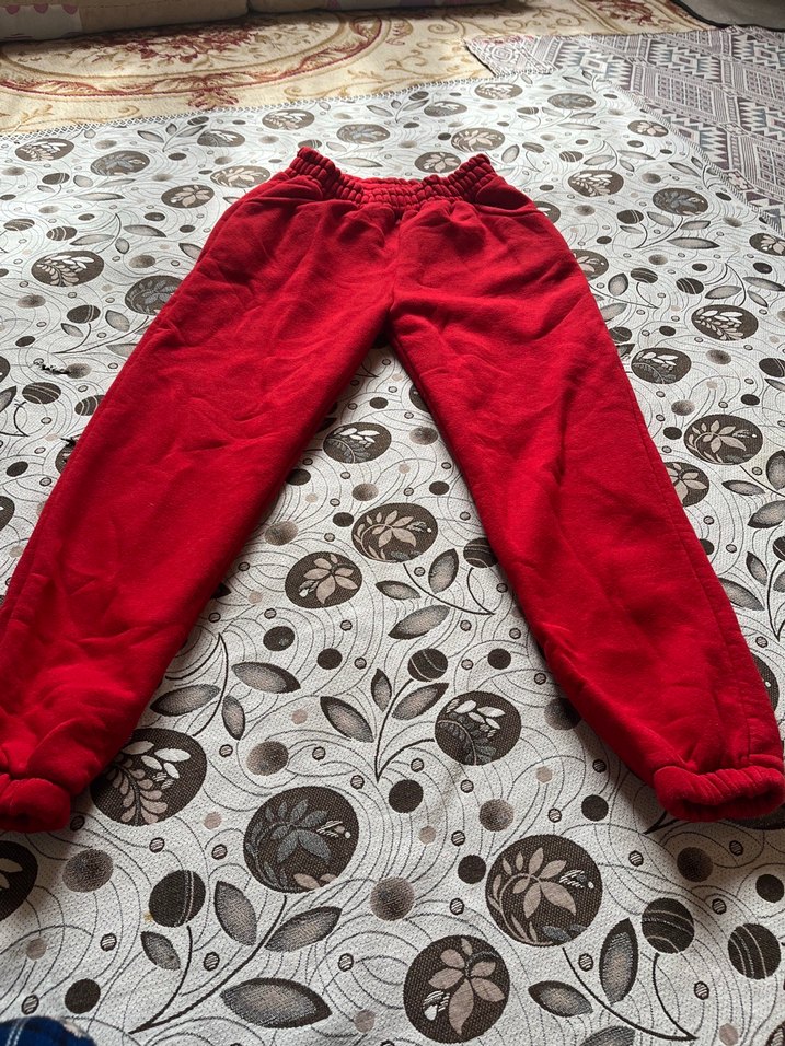 Kırmızı Kadın Eşofman Altı - Görsel 3