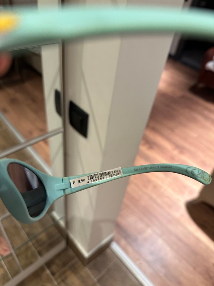 Turkuaz Parlak erkek çocuk Güneş Gözlüğü yurt dışından - Görsel 2